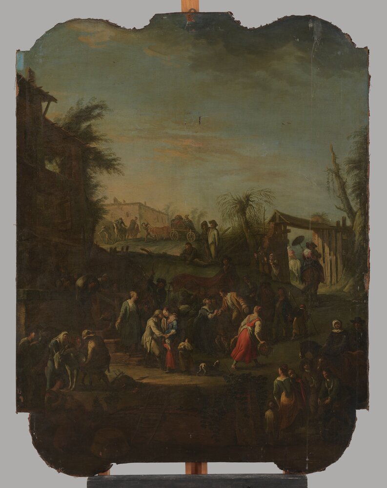 22-mc08a-TE-2012_Moncalieri, Castello, P. D. Olivero, Scena pastorale (sovrapporta), inv. 249