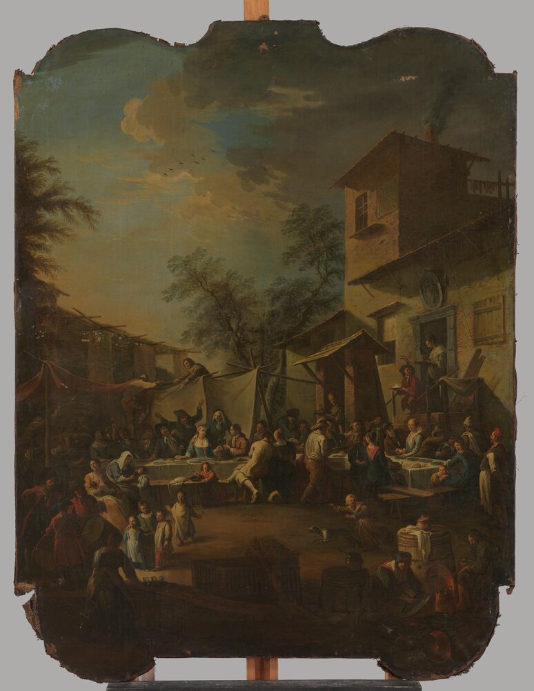 22-mc08b-TE-2012_Moncalieri, Castello, P. D. Olivero, Scena pastorale (sovrapporta), inv. 252