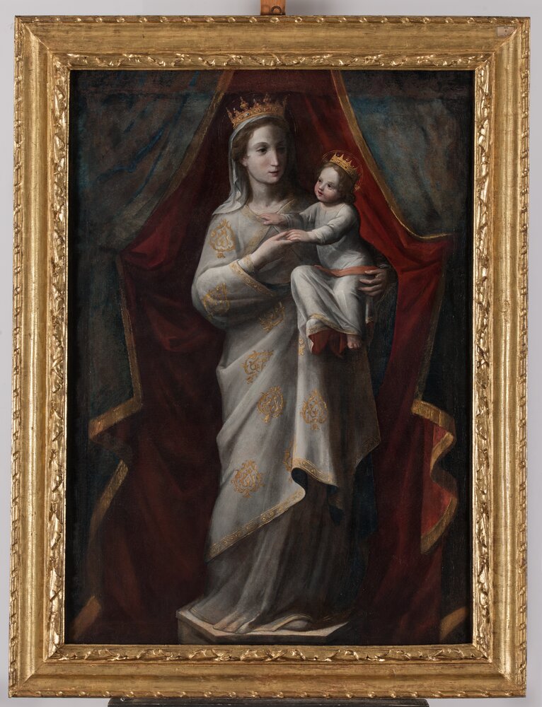 Moncalieri, Castello, Madonna of drills, inv. 459 - after restoration