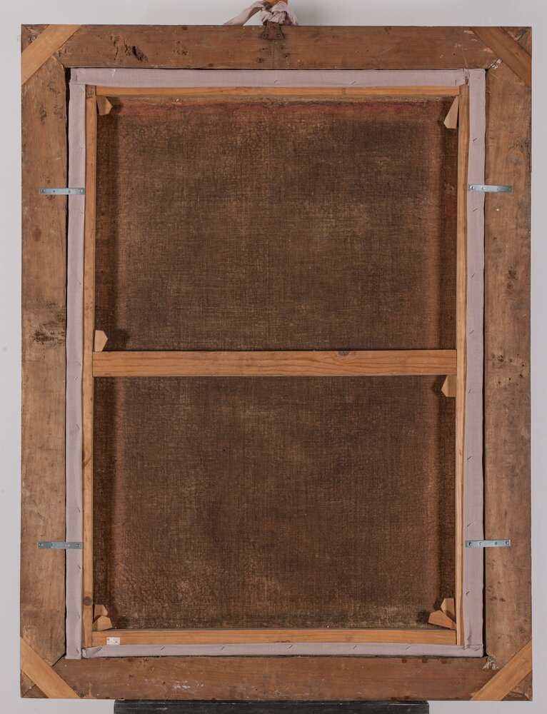 Moncalieri, Castello, Madonna of drills, inv. 459, verso - after restoration