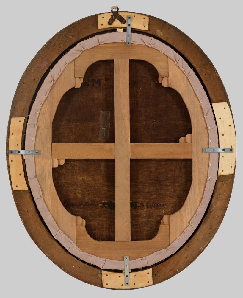 Venaria, Royal Palace, Portrait of Polyxena of Hesse, inv. R 353, verso - after restoration