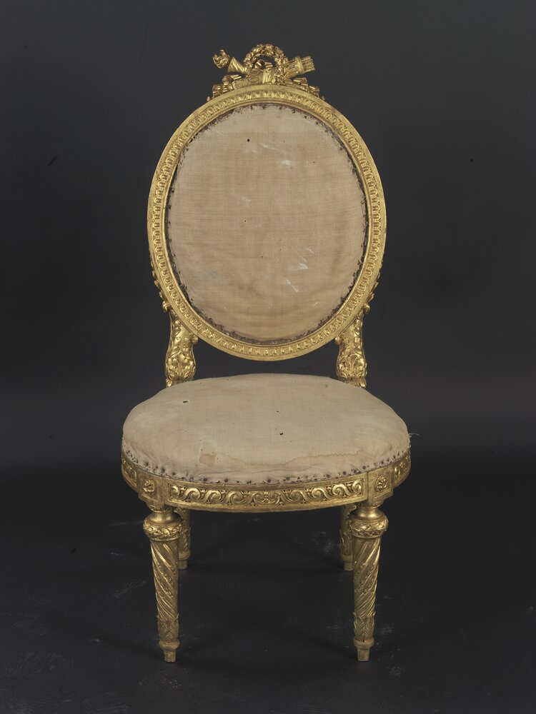 Hunting lodge of Stupinigi, Bonzanigo, Chair inv. 632 - after restoration