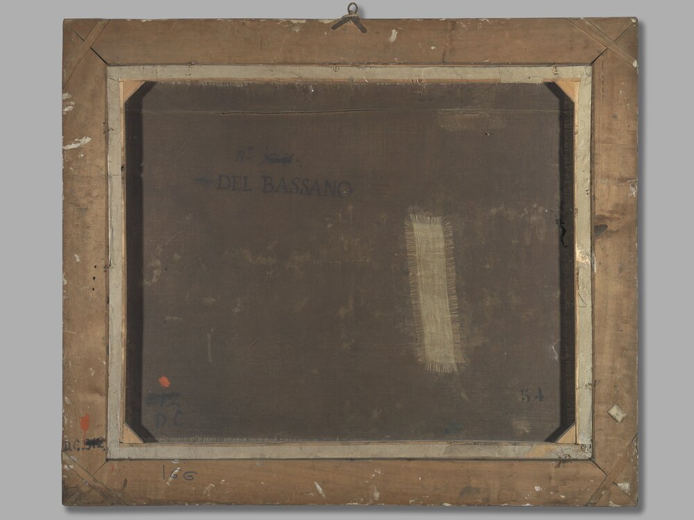 Nichelino, Hunting lodge of Stupinigi, J. da Ponte (Bassano), Country scene, inv. 54 - before restoration