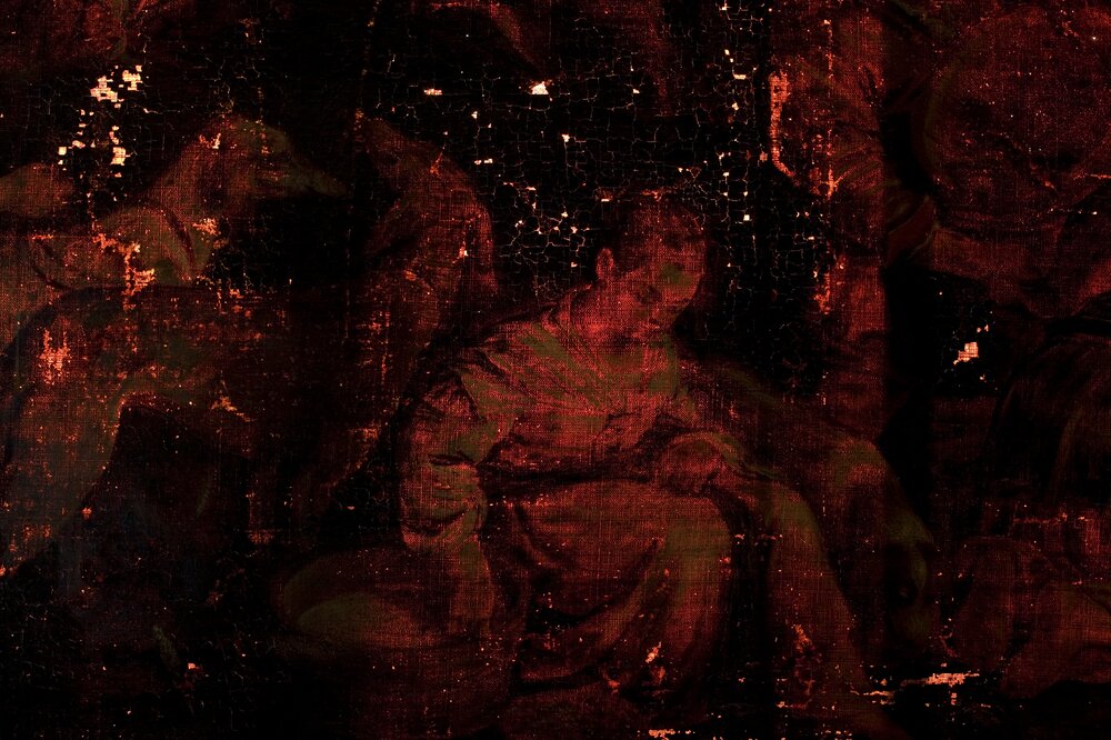 Nichelino, Hunting lodge of Stupinigi, J. da Ponte (Bassano), Country scene, inv. 54 - backlight