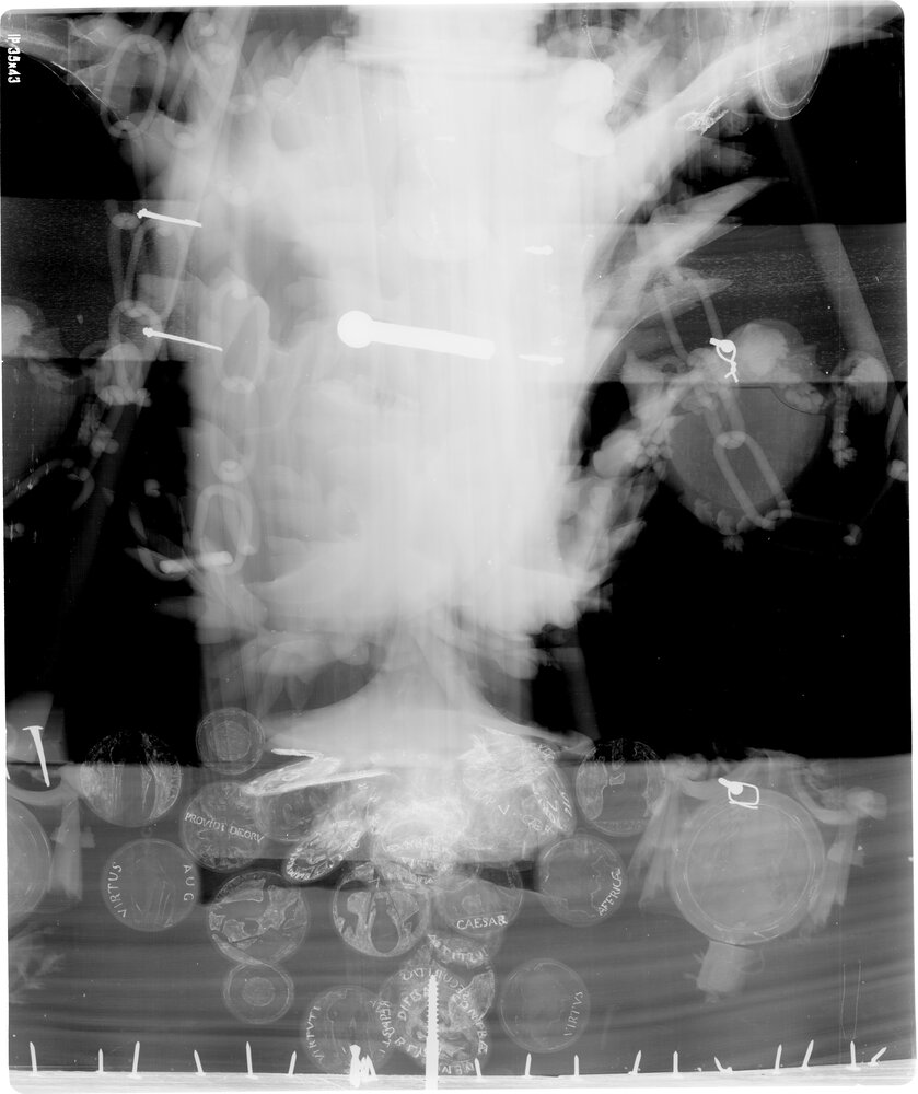 Turin, Civic Museum of Ancient Art - Palazzo Madama, G. M. Bonzanigo, Military Trophy, inv. 1161-L - Digital X-ray