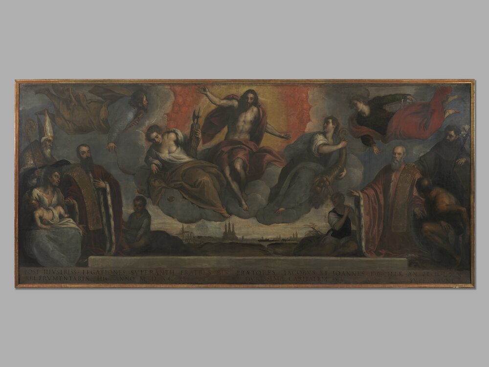 20-TE-2006_Padua, Civic Museums - Museum of Medieval and Modern Art, J. Negretti (Palma il Giovane), Painting celebrating the rectors Jacopo and Giovanni Soranzo, inv. 680