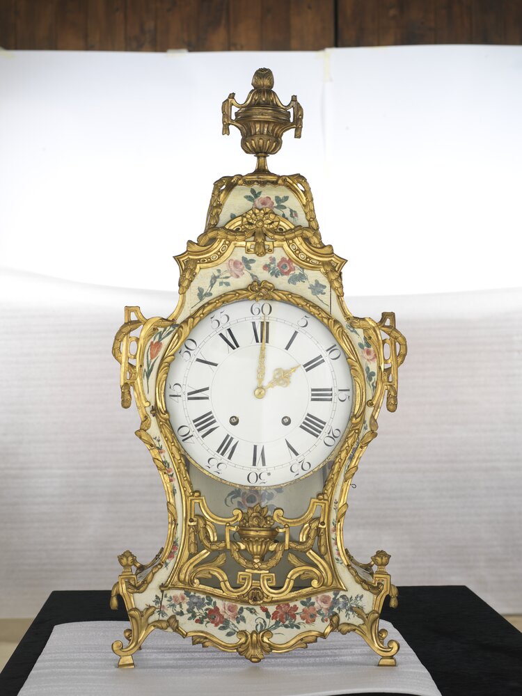 Nichelino, Stupinigi Hunting Lodge, J. Robert (attr.), Clock, inv. 311 - after restoration