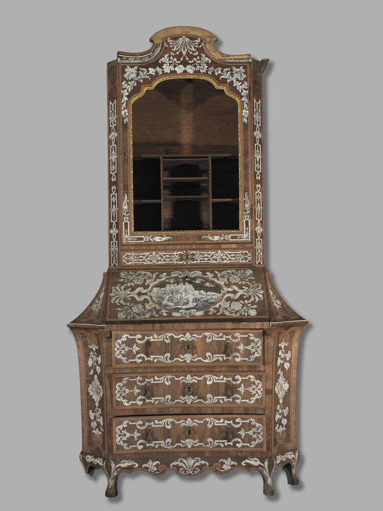 46-AL-2006_Nichelino, Stupinigi Hunting Lodge, P. Piffetti (attr.), Double-body chest of drawers, inv. 2347