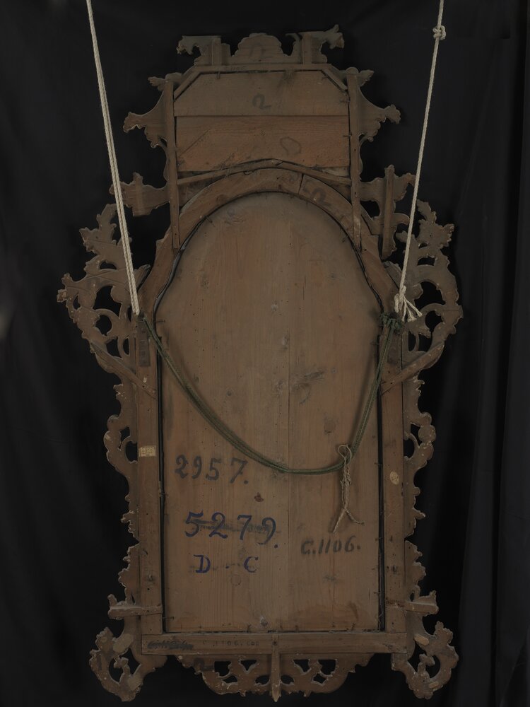 Stupinigi Hunting House, Mirror inv. 2957 verso - before restoration