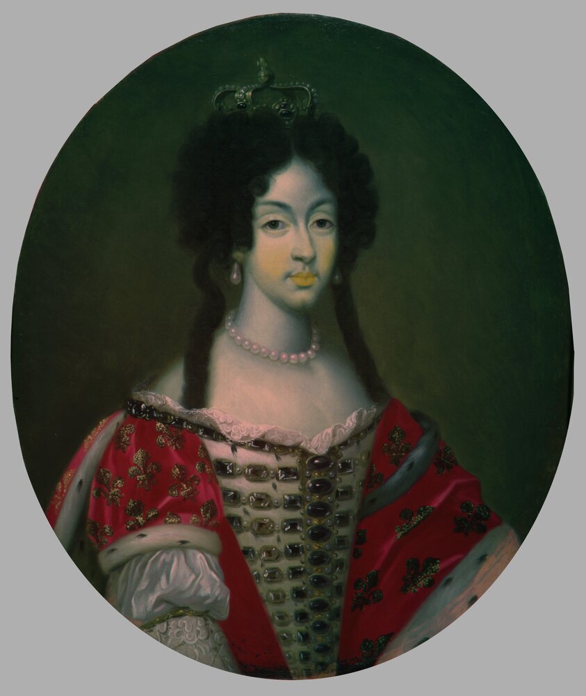 Nichelino, Stupinigi's Hunting Lodge, Portrait of the Queen of Spain, inv. 16 - Infrared in false color