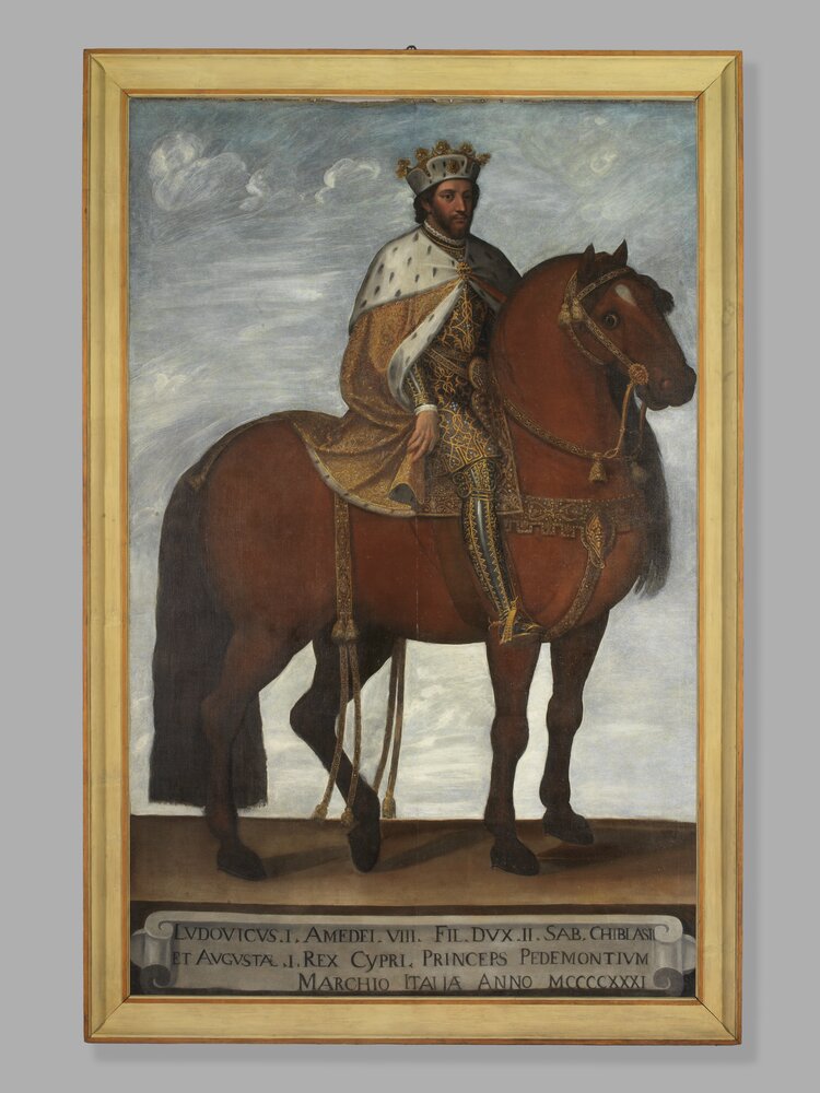 Moncalieri, Castle, Equestrian Portrait of Louis I of Savoy, inv. 297 - after restoration