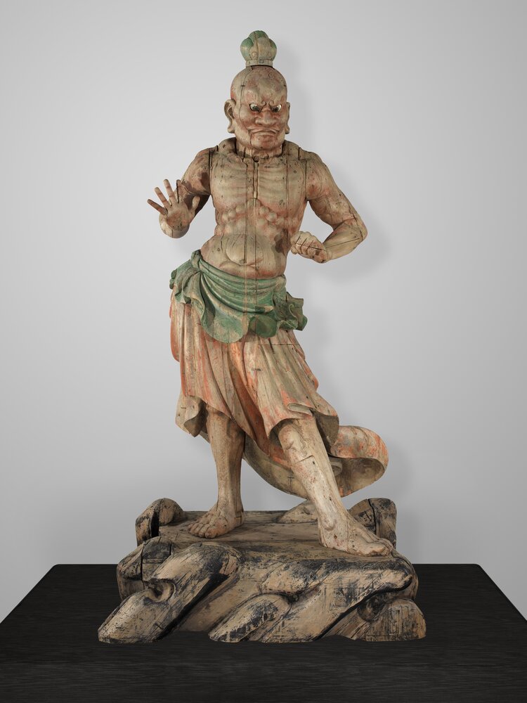 Torino, Museo d'Arte Orientale, Kongo Rikishi inv. Js/7.D - dopo il restauro