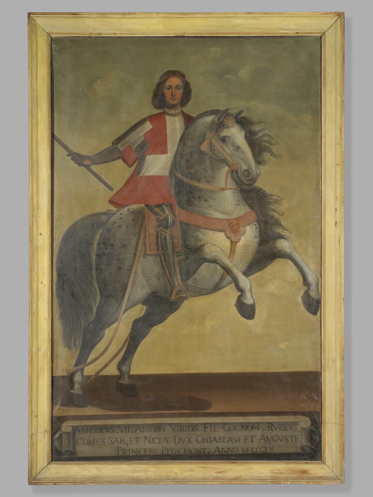 9-TE-2008_Moncalieri, Castello, Equestrian portrait of Amedeo VII, inv. 296