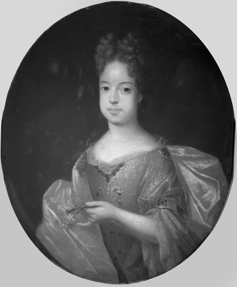 Nichelino, Stupinigi's Hunting Lodge, Portrait of Maria Adelaide of Savoy, inv. 15 - infrared (1150 nm)