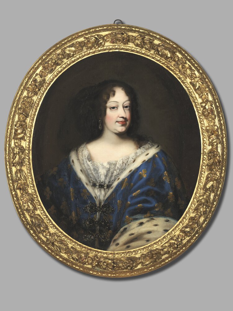 Nichelino, Stupinigi's Hunting Lodge, Portrait of Maria Giovanna Battista of Savoy Nemours, inv. 14 - after restoration