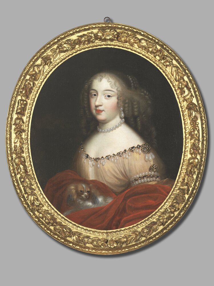 Nichelino, Stupinigi's Hunting Lodge, Portrait of Maria Giovanna Battista di Savoia, inv. 17 - after restoration