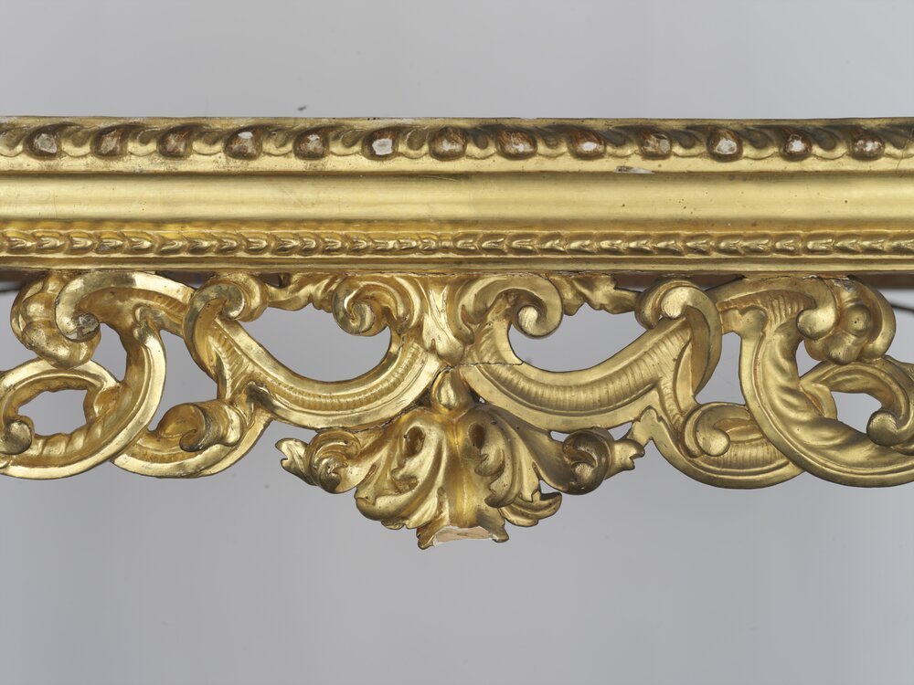 Nichelino, Stupinigi Hunting Lodge, Consoles, inv. 6784 - during restoration, cleaning