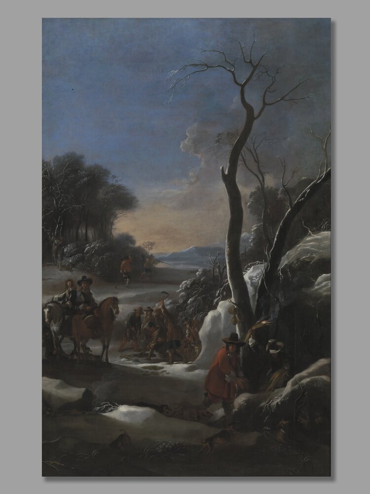 3-TE-2006_Venaria Reale, Reggia di Venaria, J. Miel, Hunting the fox, inv. D 738 295 (ownership of Museo Civco d'Arte Antica di Torino - Palazzo Madama)