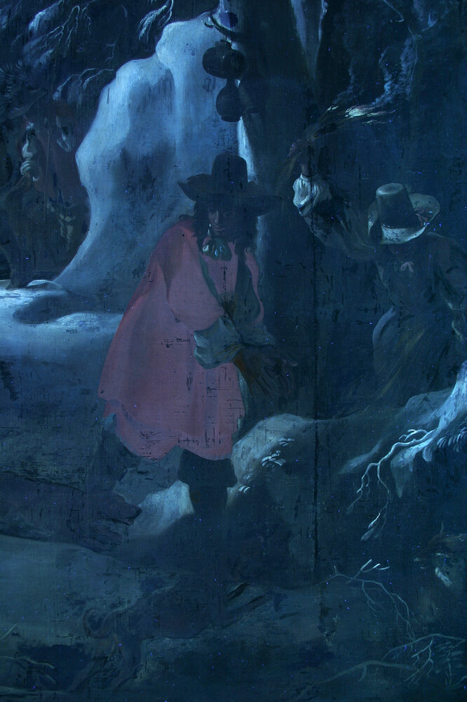 Venaria, Reggia, J. Miel, Hunting the fox, inv. D 738 295 - UV analysis