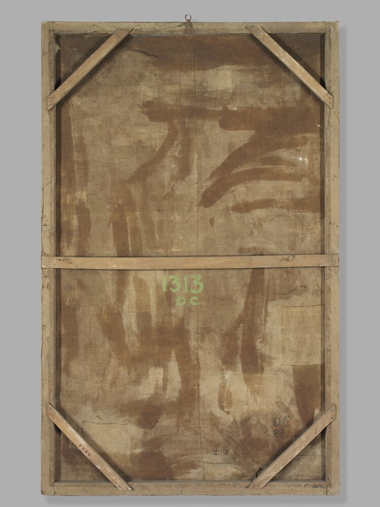 Moncalieri, Castle, Knight, inv. 295, verso - before restoration