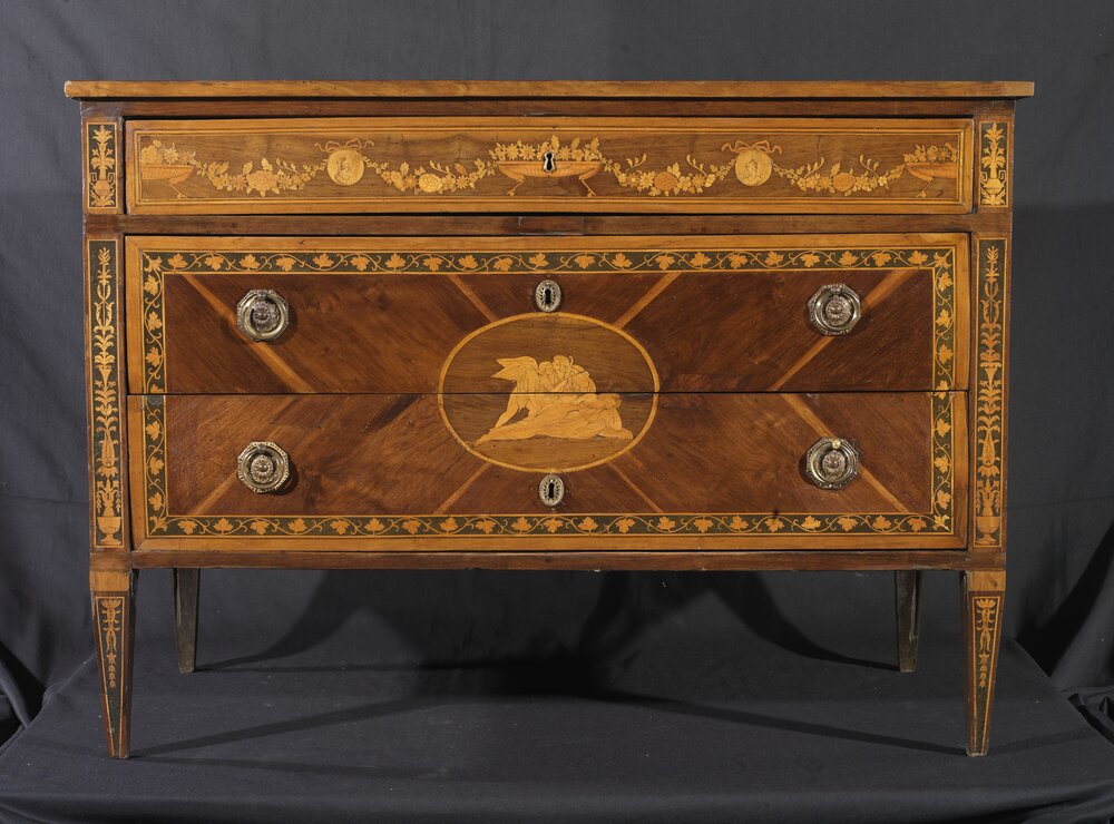 43-AL-2006_Nichelino, Palazzina di Caccia di Stupinigi, I. and L. Ravelli (attr.), Cassettone, inv. 2889