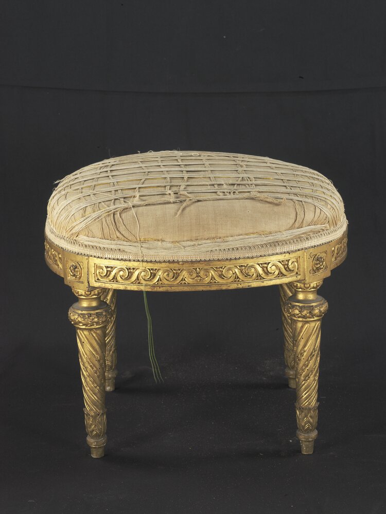  13-AL-2006_Nichelino, Stupinigi Hunting Lodge, G. M. Bonzanigo, Stools, inv. 626, 627, 628, 629