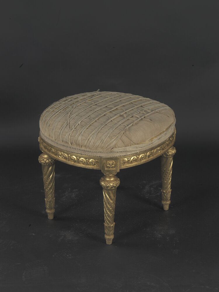 Hunting house of Stupinigi, Bonzanigo, Stool inv. 626 - after restoration