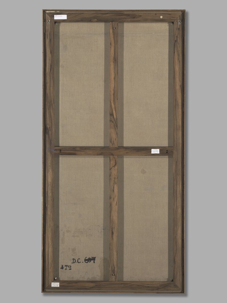 Venaria, Reggia, J. Miel, Hunting the bear, inv. D 735 292, verso - before restoration