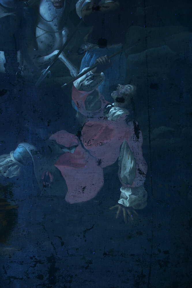 Venaria, Reggia, J. Miel, Hunting the bear, inv. D 735 292 - UV analysis