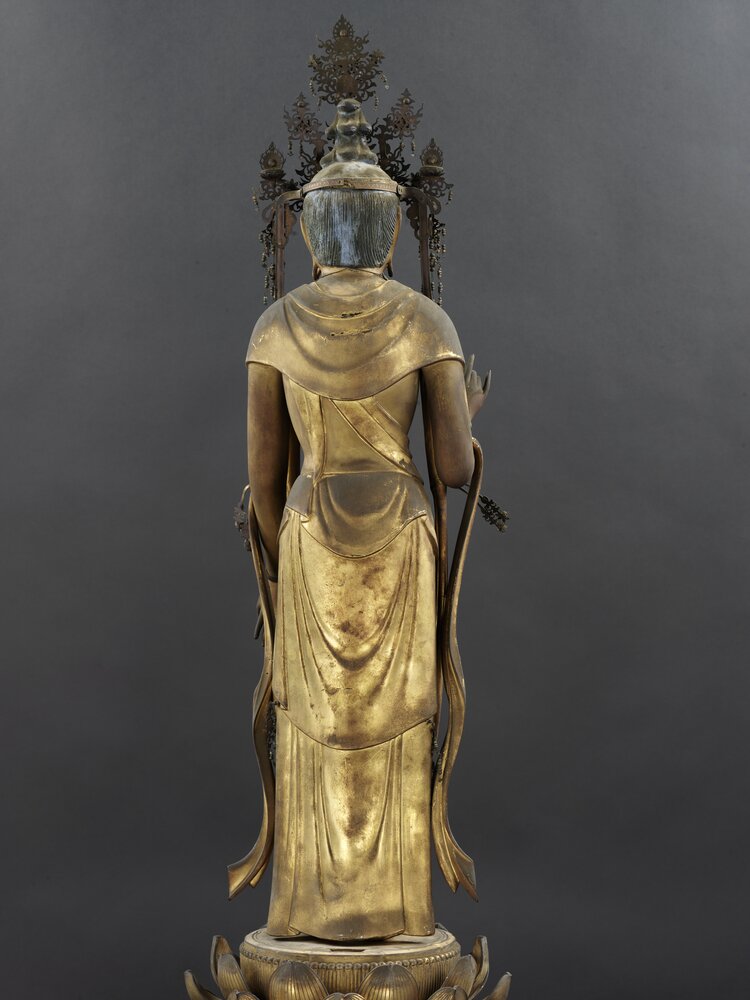 Torino, Museo d'Arte Orientale, Shokannon verso - prima del restauro