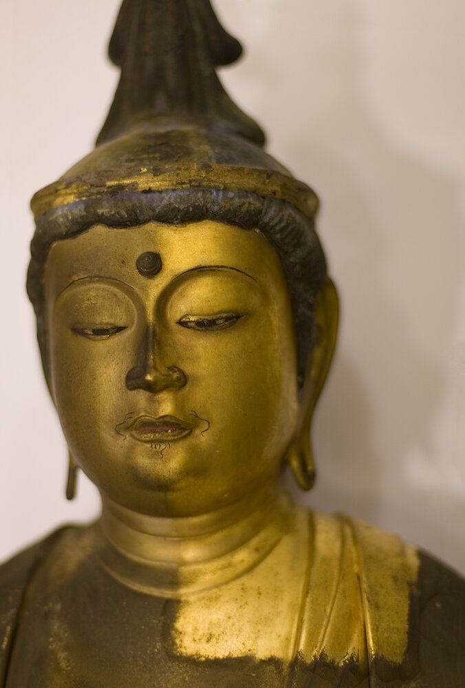 Torino, Museo d'Arte Orientale, Shokannon - durante il restauro