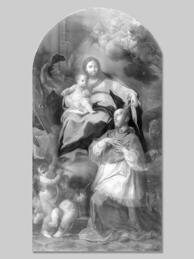 Venaria, Reggia, S. Conca, Madonna and Child with St. Francis de Sales - infrared (1150 nm)