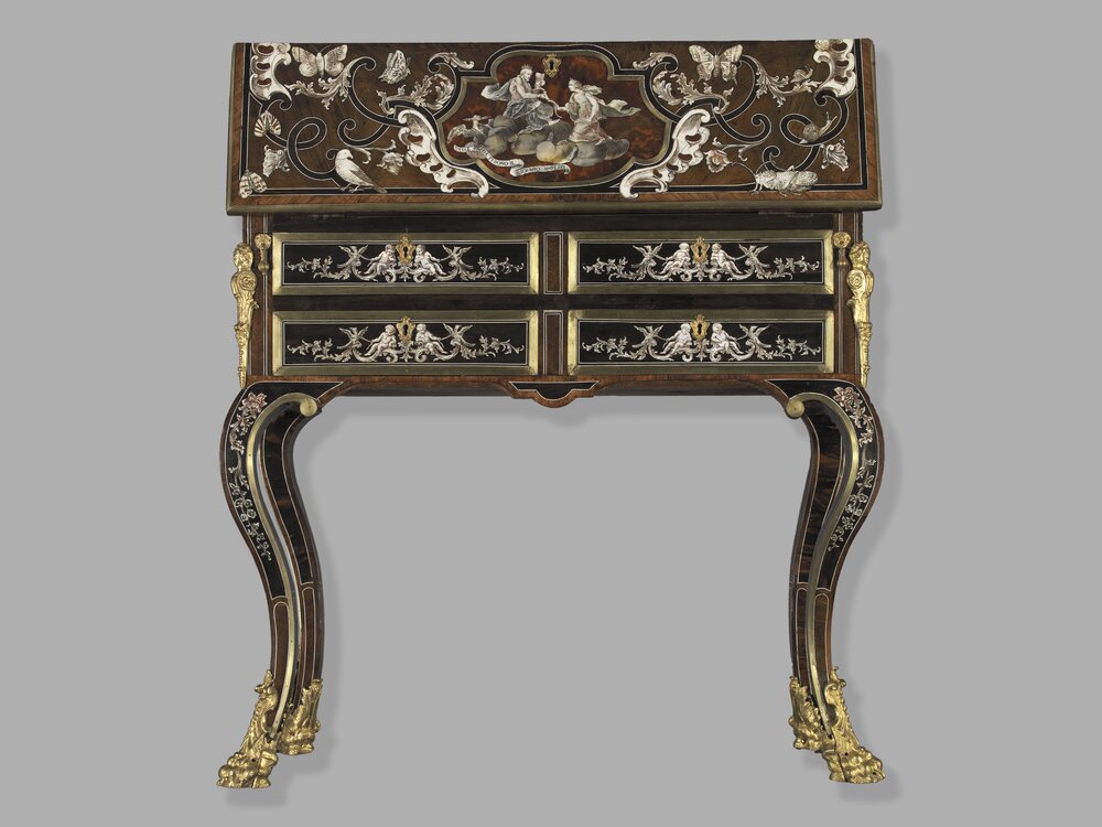 Nichelino, Palazzina di Caccia di Stupinigi, L. Prinotto, P. Piffetti (attr.), Desk of Diana, inv. 2369 - after restoration