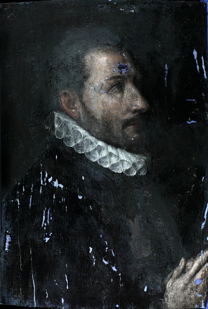 Turin, Galleria Sabauda, Portrait of Carlo Emanuele I - UV analysis