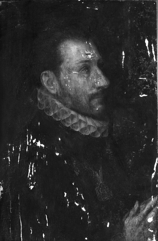 Turin, Galleria Sabauda, Portrait of Carlo Emanuele I - IR analysis