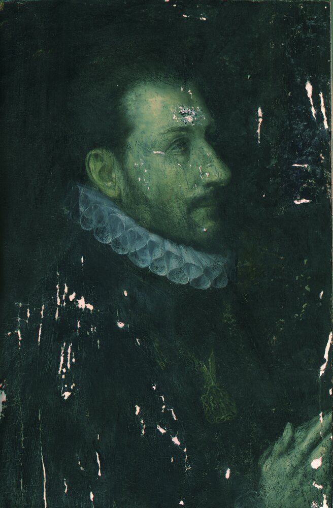 Turin, Galleria Sabauda, Portrait of Carlo Emanuele I - false color