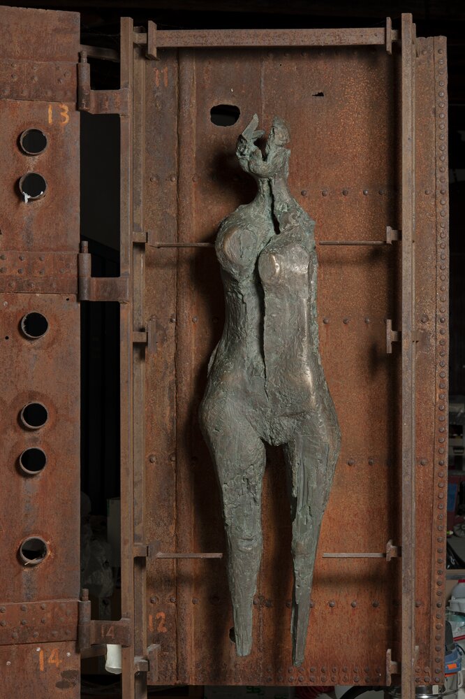 Saint-Vincent (AO), Comune, L. Minguzzi, Uomini - durante il restauro