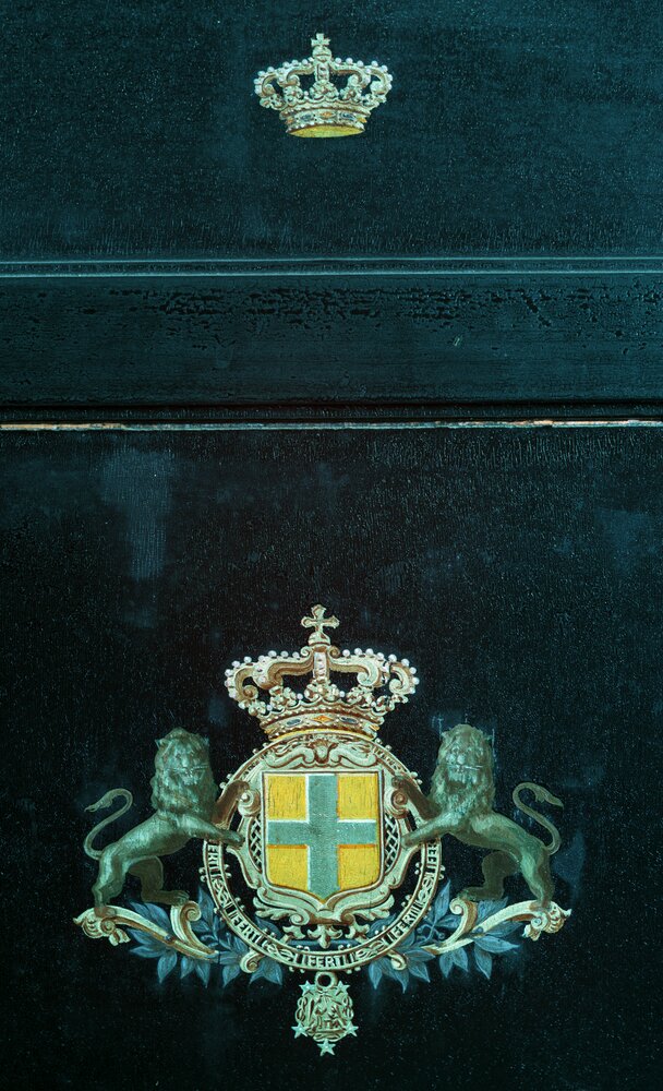 Venaria Reale, Reggia, Carrozza Landau au Bateau, inv. PR 30217 - infrarosso i falso colore (950 nm)