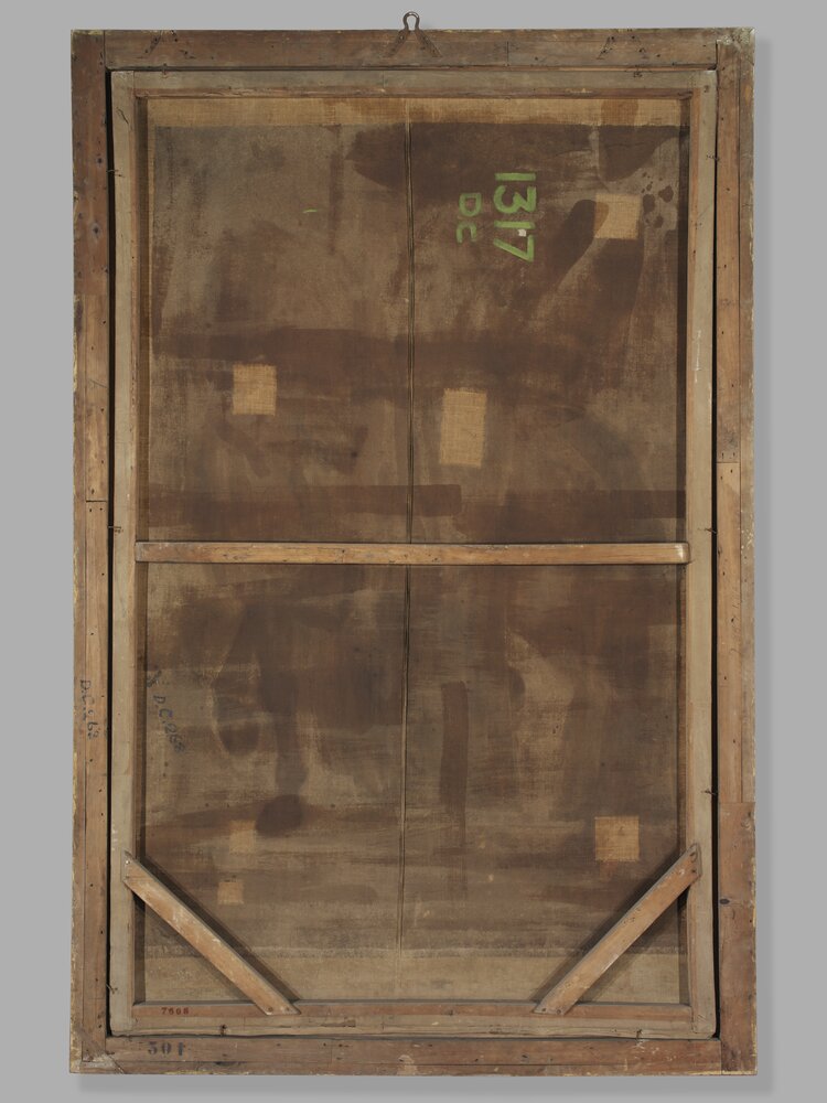 Moncalieri, Castle, Charles II the Good, 9th Duke of Savoy, inv. 301, verse - before restoration