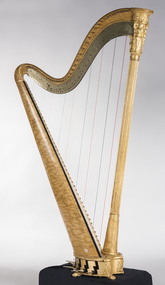 Caravino, Castello di Masino, S. Erard, Harp no. 2828, inv. SBAS TO 1312 - after restoration