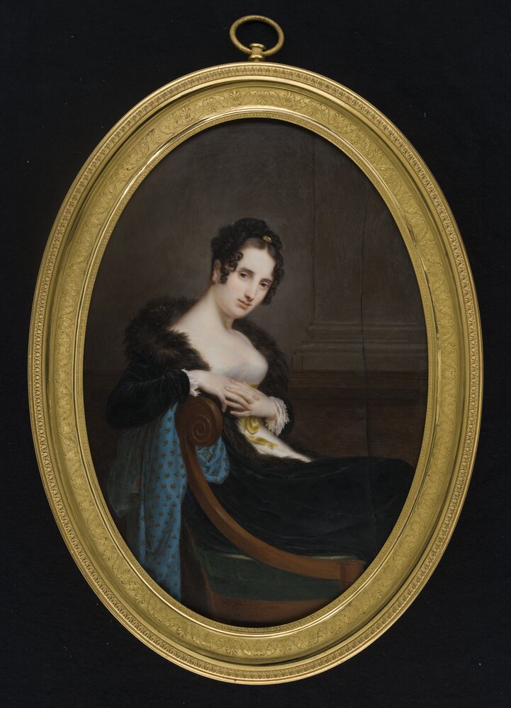 Torino, Museo Civico d'Arte Antica - Palazzo Madama, L. F. Aubry, Giovane donna, inv. 524 - dopo il restauro