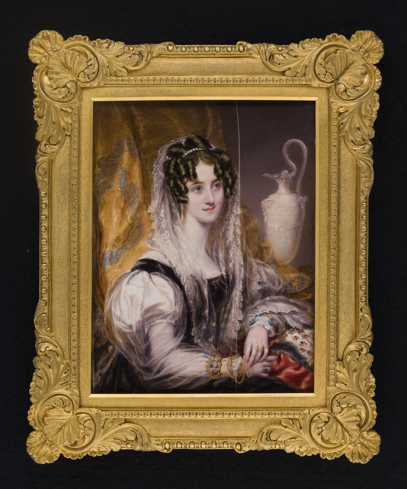 Torino, Museo Civico d'Arte Antica - Palazzo Madama, T. George, Ritratto di Madame G. R. Smith, inv. 592 - dopo il restauro