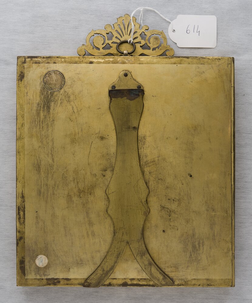 Turin, Museo Civico d'Arte Antica - Palazzo Madama, L. Poggioli, Portrait of a Woman, inv. 614, verso - before restoration