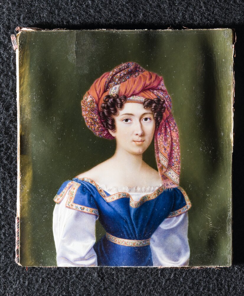 Turin, Museo Civico d'Arte Antica - Palazzo Madama, L. Poggioli, Portrait of a Woman, inv. 614 - during the restoration