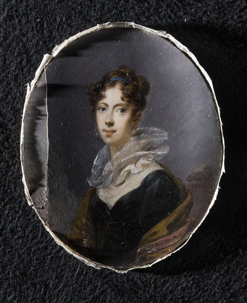 Torino, Museo Civico d'Arte Antica - Palazzo Madama, D. Saint, Giovane donna, inv. 527 - durante il restauro