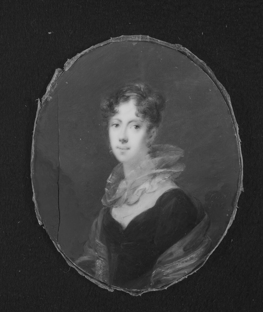 Torino, Museo Civico d'Arte Antica - Palazzo Madama, D. Saint, Giovane donna, inv. 527 - infrarosso IR (950 nm)