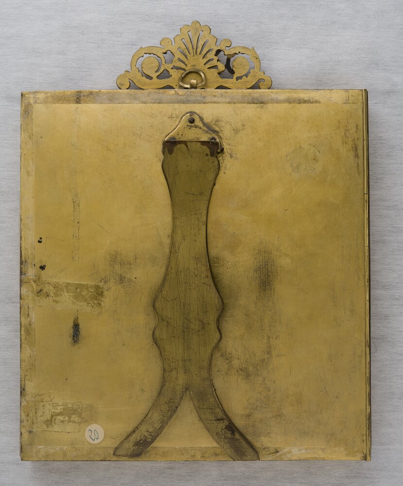 Turin, Museo Civico d'Arte Antica - Palazzo Madama, L. Poggioli, Portrait of a Man, inv. 613, verso - before restoration