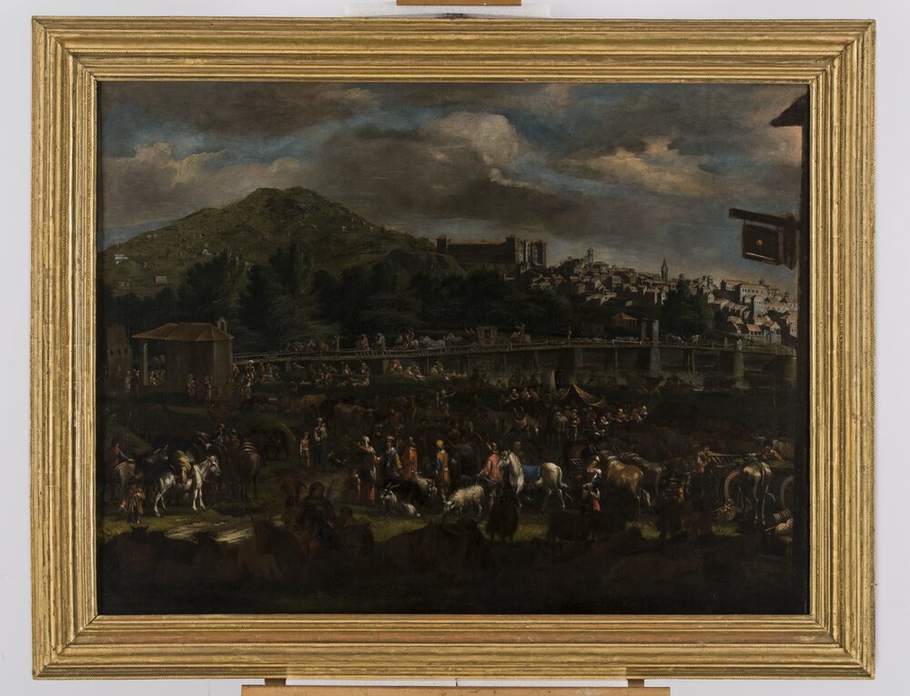 Moncalieri, Castello, P. Bolckman, Moncalieri Market - after restoration