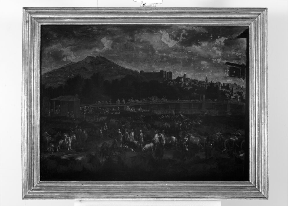 Moncalieri, Castello, P. Bolckman, Moncalieri Market - infrared IR (950 nm)