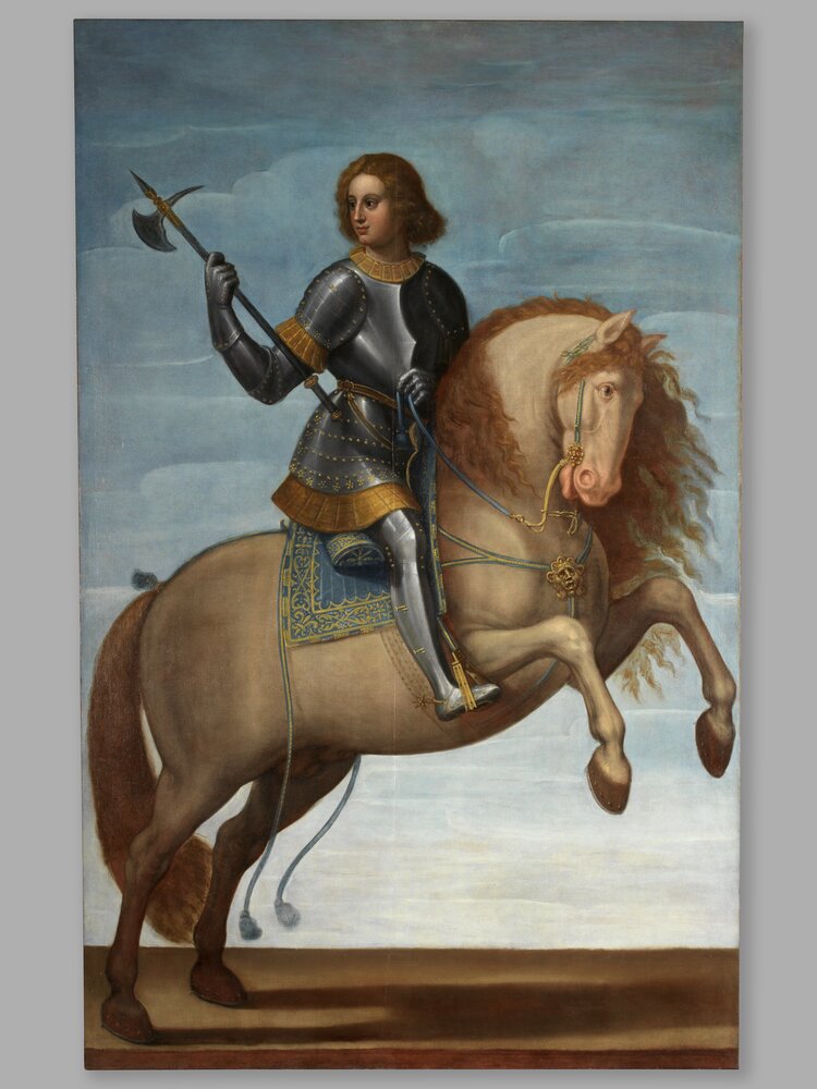 Moncalieri, Castle, Knight, inv. 295 - after restoration